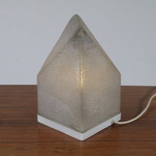 Vintage Murano Glass Table Lamp by Alfredo Barbini 1970