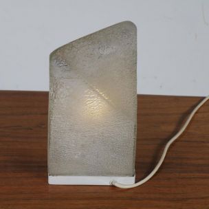 Vintage Murano Glass Table Lamp by Alfredo Barbini 1970