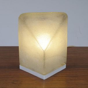 Vintage Murano Glass Table Lamp by Alfredo Barbini 1970