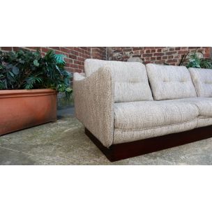 Vintage dachshund 3 seater sofa by Michel Mortier 1970