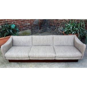 Vintage dachshund 3 seater sofa by Michel Mortier 1970