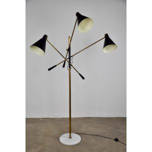 Vintage 3 arm swivel floor lamp 1950
