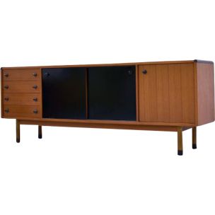 Enfilade vintage italienne par Parisi pour Stildomus en teck et palissandre 1960