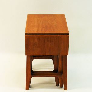 Vintage nesting tables in teak 1950s