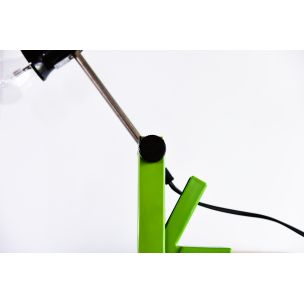 Vintage green adjustable clip on lamp 951234 by Neckermann