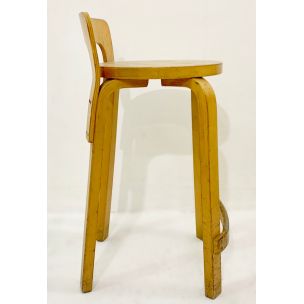 Pair of vintage K65 stools by Arteke in birch plywood 1960