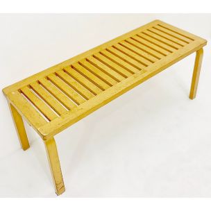 Pair of vintage 153 benches for Artek in birch 1940