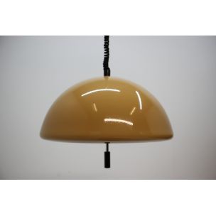 Vintage hanging lamp Guzzini Space Age by Meblo Italy 1970s