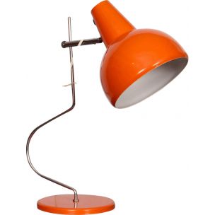 Vintage lamp for Likodov in orange metal 1960