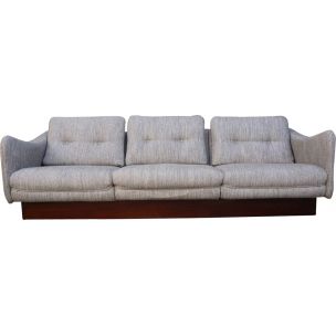 Vintage dachshund 3 seater sofa by Michel Mortier 1970