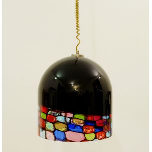 Vintage hanging lamp in Murano glass Italy 1960s