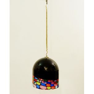 Vintage hanging lamp in Murano glass Italy 1960s