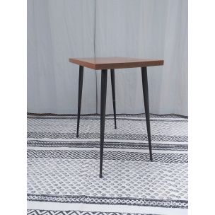 Vintage side table in mahogany with compass feet 1960s