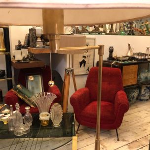 Vintage floor lamp brass Italy 1970