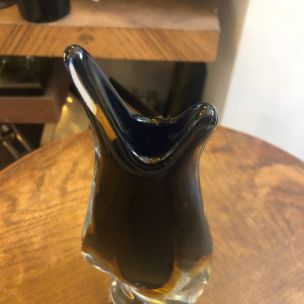 Vase vintage en verre de murano,1970