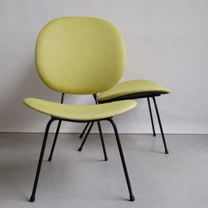 Pareja de sillas de comedor vintage modelo 301 de Kembo,1960