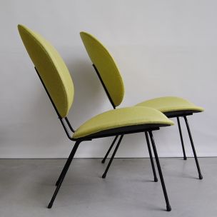 Coppia di sedie da pranzo vintage modello 301 di Kembo, 1960