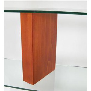 Fontane Arte bookcase in wood and glass, Ettore SOTTSASS - 1993