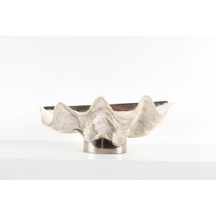Vintage bowl in giant clam shell by Gabrielle Crespi, 1950