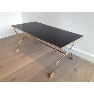 Vintage brass coffee table by La Maison Jansen, 1940