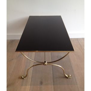 Vintage brass coffee table by La Maison Jansen, 1940