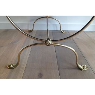Vintage brass coffee table by La Maison Jansen, 1940