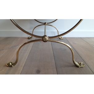 Vintage brass coffee table by La Maison Jansen, 1940