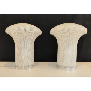 Mario Ticc mushroom lamp for Murano glass Venini 1970