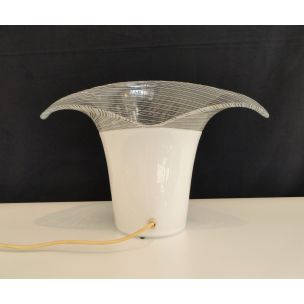 Murano glass italian vintage lamp 1980 