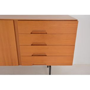 Scandinavian vintage sideboard in wood and metal 1960