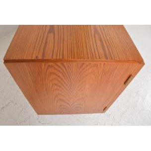 Enfilade vintage scandinave en bois et métal 1960