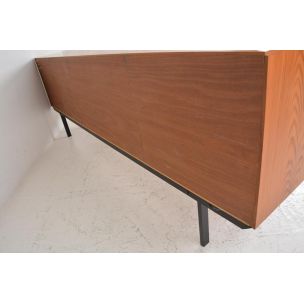 Scandinavian vintage sideboard in wood and metal 1960