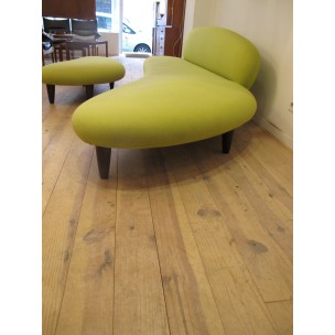 Vitra freeform sofa in green fabric, Isamu NOGUCHI - post 2000