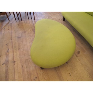 Vitra freeform sofa in green fabric, Isamu NOGUCHI - post 2000