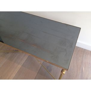 Vintage brass coffee table, France 1940