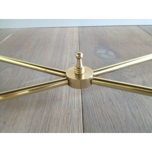 Vintage brass coffee table, France 1940