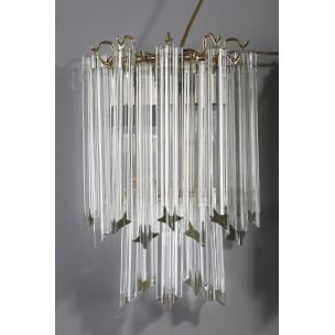 Pair of vintage sconces for Venini in Murano glass 1960