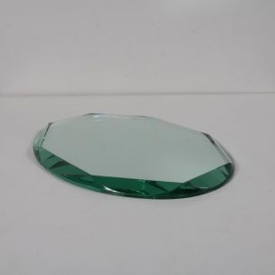 Centre de table vintage italienne en verre 1950