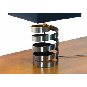 Lampe de bureau vintage spirale de Jacques Charpentier 1972