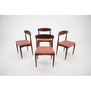 Set of 4 vintage dining chairs in teak by Johannes Andersen 1960s