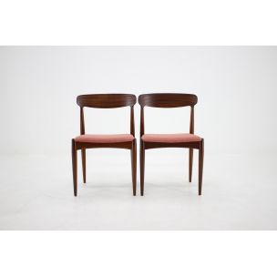 Set of 4 vintage dining chairs in teak by Johannes Andersen 1960s