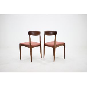 Set of 4 vintage dining chairs in teak by Johannes Andersen 1960s