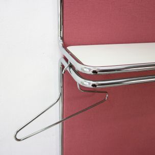 Vintage coat rack in pink from the 70s 