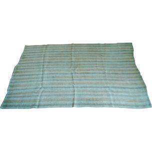 Vintage blauw tapijt van Turkse oorsprong