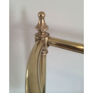 Vintage brass and cast iron umbrella stand, 1950