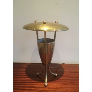 vintage table lamp in brass,1950 