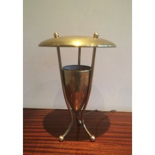 Lampe de table vintage en laiton,1950