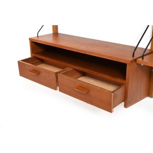 Vintage shelf system in teak, Denmark 1960s