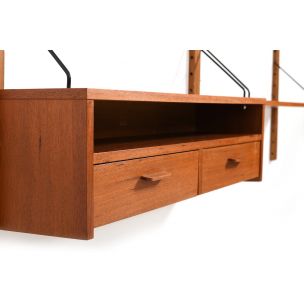 Vintage shelf system in teak, Denmark 1960s