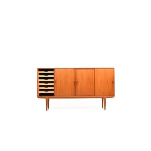 Vintage sideboard model 19 in teak by Gunni Omann for Omann Jun Mobelfabrik Denmark 1960s